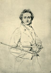 Paganini, Rom, 1819 von Jean Auguste Dominique Ingres