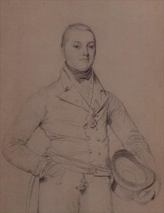 Porträt von Admiral Sir Fleetwood Broughton Reynolds Pellew (1789-1861) von Jean Auguste Dominique Ingres