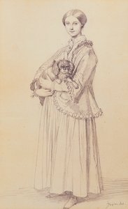 Porträt von Mademoiselle Marie Reiset, später Vicomtesse Adolphe-Louis-Edgar de Segur-Lamoignon, 1850