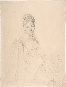 Porträt einer sitzenden Dame von Jean Auguste Dominique Ingres