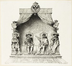 Die vier Magistrate von Besançon von Jean Auguste Dominique Ingres
