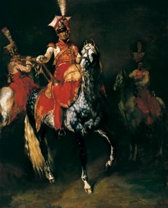 Trompeter zu Pferd der kaiserlichen Garde Napoleons von Jean Auguste Dominique Ingres