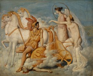 Venus, verletzt von Diomedes, kehrt zum Olymp zurück, ca. 1802 von Jean Auguste Dominique Ingres