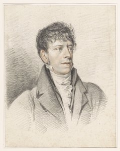 Porträt von Jan Hulswit von Jean Augustin Daiwaille