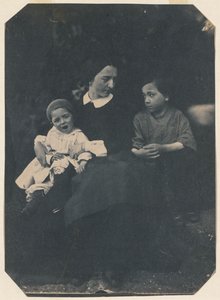 Mutter mit zwei Kindern, ca. 1855