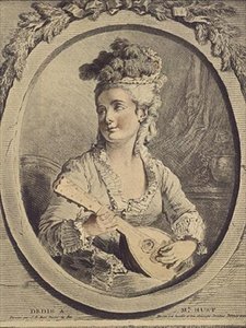 Madame Huet, Gravur von Gilles Demarteau von Jean Baptiste (after) Huet