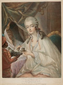 Jeanne Bécu, Gräfin Du Barry, und ihr Diener Zamor