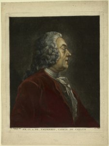 Porträt von Philippe Claude André de Thubières, Comte de Caylus