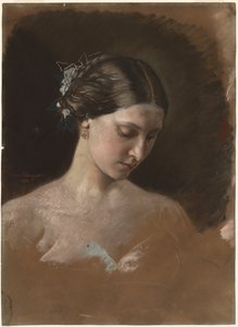 Porträt einer Frau von Jean Baptiste Antoine Emile Béranger