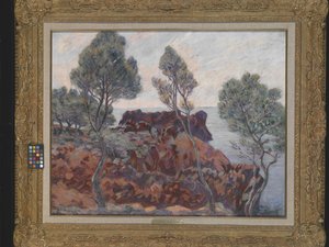 Agay - Die roten Felsen von Jean Baptiste Armand Guillaumin