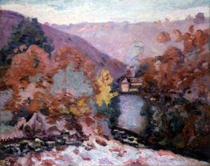 Landschaft bei La Creuse, Bretagne, ca. 1910