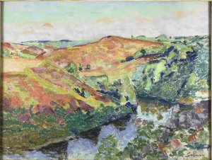 Landschaft in Crozant von Jean Baptiste Armand Guillaumin