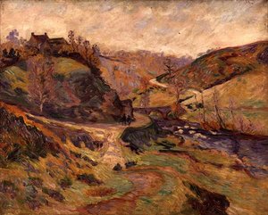 Fluss in einem Tal von Jean Baptiste Armand Guillaumin
