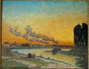 Sonnenuntergang in Ivry von Jean Baptiste Armand Guillaumin