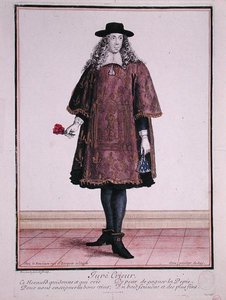 Der Stadtausrufer von Beaune, spätes 17. Jahrhundert von Jean Baptiste Bonnart