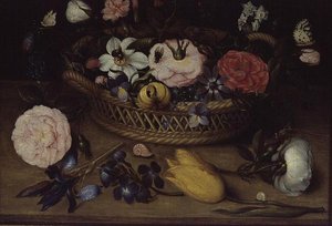 Korb mit Blumen von Jean Baptiste Bosschaert