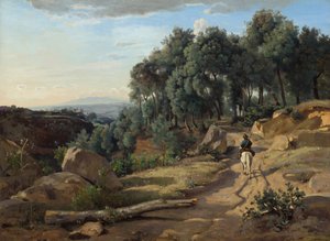 Ein Blick in der Nähe von Volterra von Jean Baptiste Camille Corot