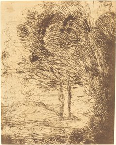 Umgebung von Genua von Jean Baptiste Camille Corot
