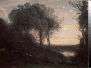 Abend, ca. 1860 von Jean Baptiste Camille Corot