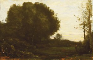 Abend im Tal von Jean Baptiste Camille Corot