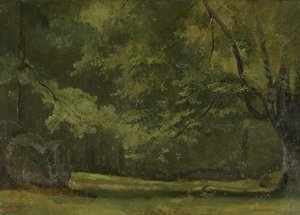 Fontainebleau - im Wald, ca. 1823-24 von Jean Baptiste Camille Corot