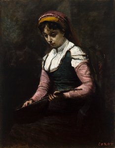 Mädchen mit Mandoline
