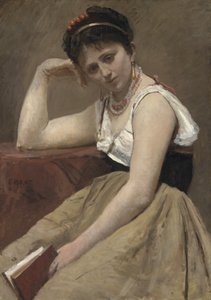 Unterbrochenes Lesen von Jean Baptiste Camille Corot