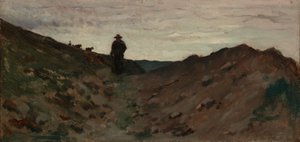 Landschaft mit Figur