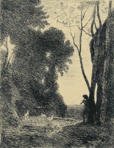 Der kleine Hirte, 2. Platte von Jean Baptiste Camille Corot