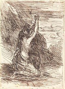 Maria Magdalena kniend von Jean Baptiste Camille Corot