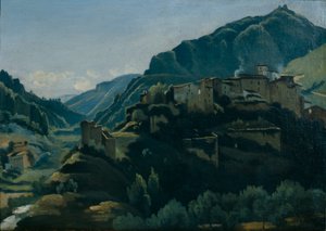Meridionales Dorf von Jean Baptiste Camille Corot
