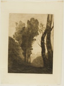 Vororte von Rom von Jean Baptiste Camille Corot