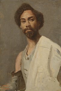 Porträt eines abessinischen Mannes von Jean Baptiste Camille Corot