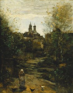 Semur, Der Weg zur Kirche; Semur, Le Chemin de l
