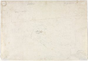 Skizze für eine Landschaft (verso) von Jean Baptiste Camille Corot