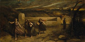 Die Verbrennung von Sodom von Jean Baptiste Camille Corot