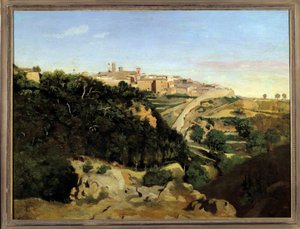 Volterra, das Municipe. von Jean Baptiste Camille Corot