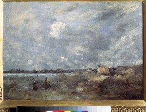 Sturmwetter im Pas de Calais von Jean Baptiste Camille Corot