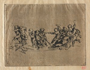 Bacchanal mit Kindern und Wagen von Jean Baptiste Carpeaux