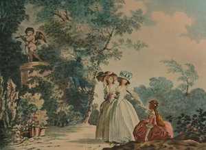 Les Trois Soeurs Au Parc De Saint-Cloud, Drei Schwestern im Parc Saint-Cloud, ca. 1790