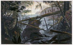 Indianer überqueren den Parahiba-Fluss von Jean Baptiste Debret