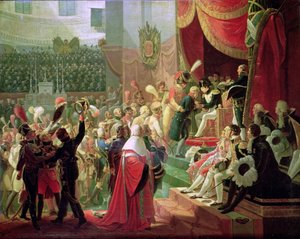 Die erste Verteilung der Ehrenlegionkreuze in der Kirche der Invaliden, 14. Juli 1804, 1812