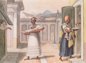 Reisende Verkäuferinnen in Rio de Janeiro im Jahr 1827, aus 