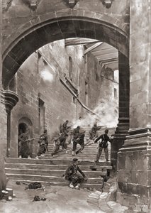 Französische Soldaten im Kampf, Deutsch-Französischer Krieg von Jean Baptiste Edouard (after) Detaille