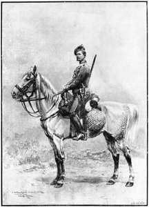 Ein Jäger der Garde, Russland, 1892 von Jean Baptiste Edouard Detaille
