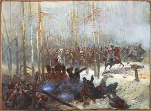 Angriff der Kürassiere in Russland von Jean Baptiste Edouard Detaille. Napoleonische Kriege, Russland