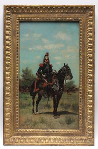 Berittener Dragoner-Offizier von Jean Baptiste Edouard Detaille