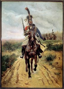 Avantgarde-Spitze, 9. Husaren von Jean Baptiste Edouard Detaille