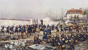 Die Verteidigung von Champigny von Jean Baptiste Edouard Detaille