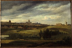 Blick auf Paris, von den Höhen von Gentilly, 1815